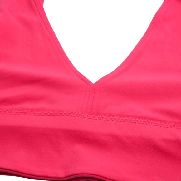 Lululemon Align V-Neck Bra Light Support A/B Cup Size 8 Lipgloss Pink - Picture 10 of 10